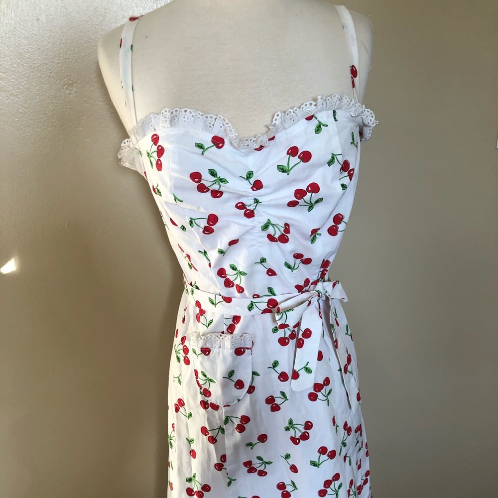 Stop Staring Sun dress with cherry print 🍒